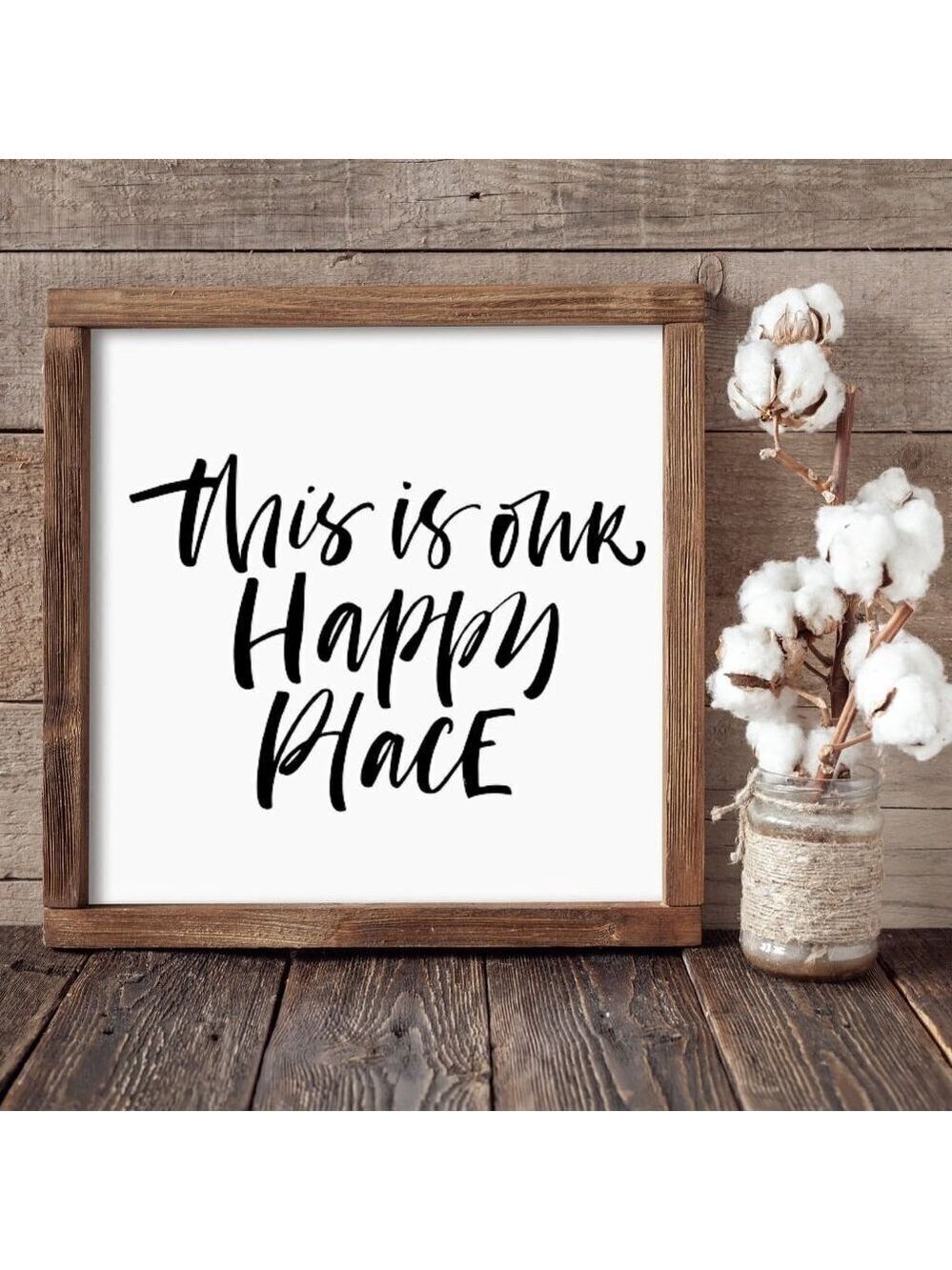This is Our Happy Place Hand-crafted Sign